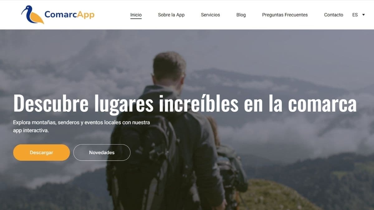 Captura del proyecto Comarcapp